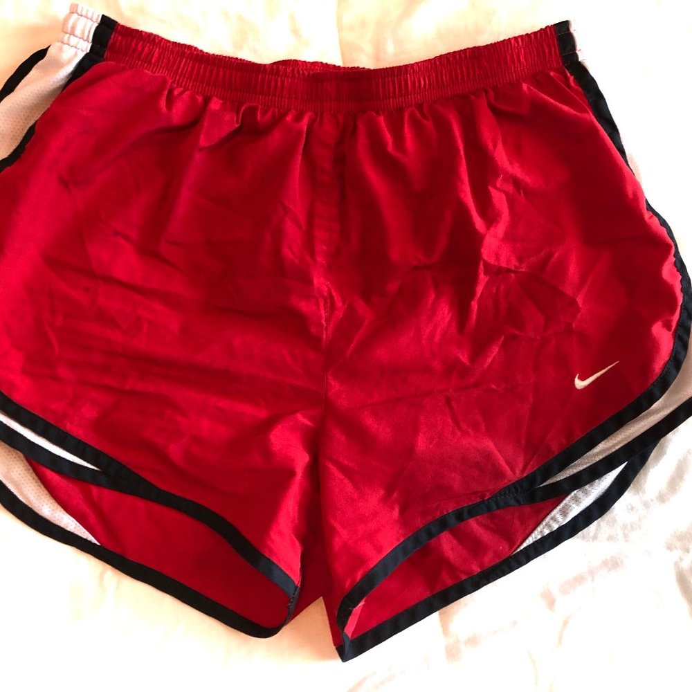 Red & Black Lined Nike Running Shorts w/ Lining